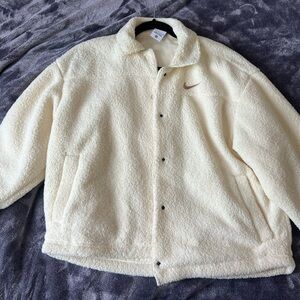 Nike Fleece Button Up Jacket